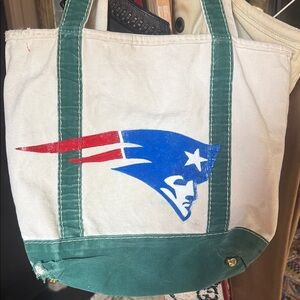SUPER BOWl! SBLX x THE-RIVET | HAND PAINTED PATRIOTS TOTE